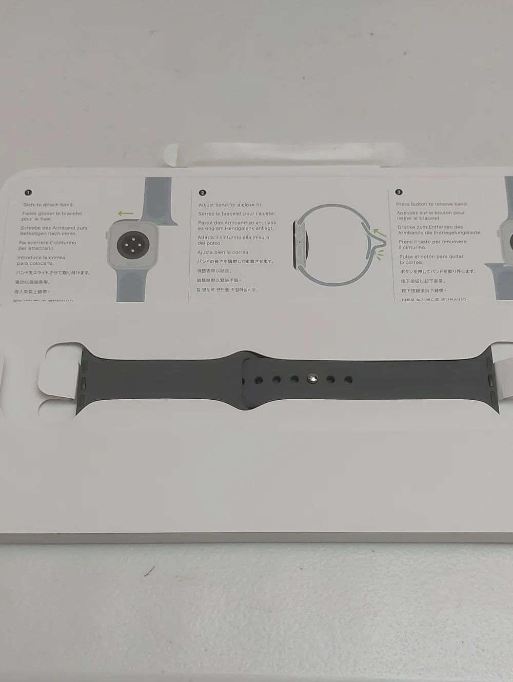 Genuine Apple 42mm M/L Stone Gray Sport Watch Band NIB